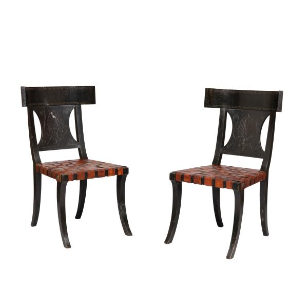 Pair of antique style chairs