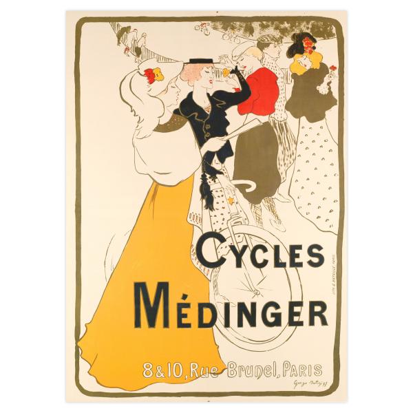 Poster by George Bottini for Cycles Medinger