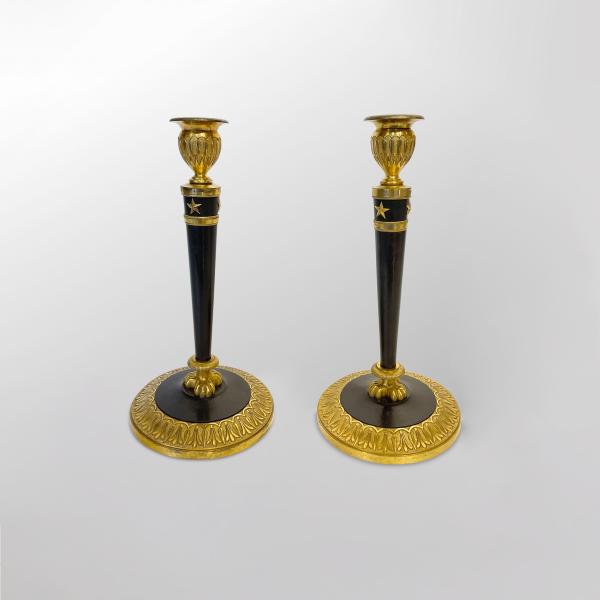 Pair of candlesticks of the Consulate Period