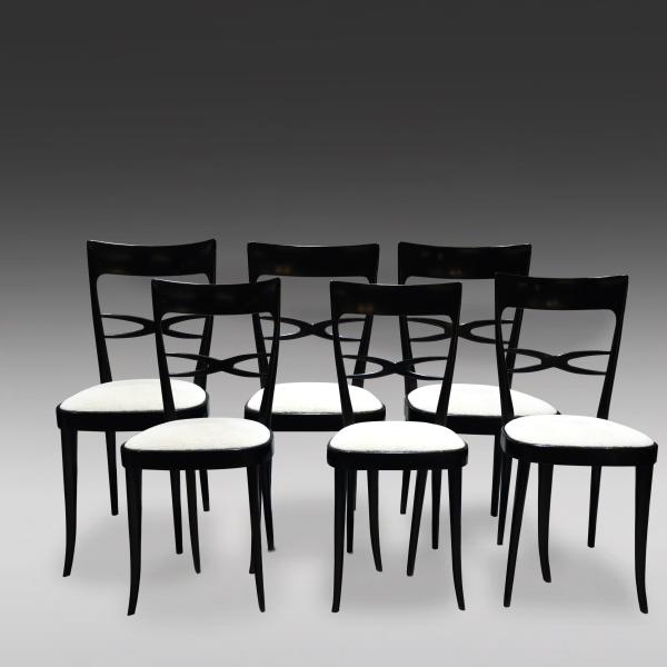 Set of 6 chairs by Ico Parisi from the 60's