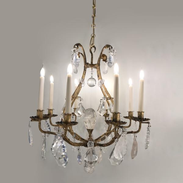 Rock crystal chandelier from the Maison Baguès