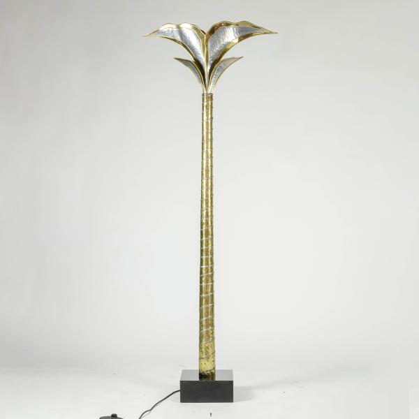  Palm tree floor lamp by Henri Fernandez for Maison Honoré